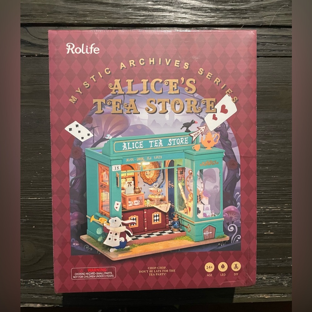 DIY Alice In Wonderland Tea Store Set by Rolife